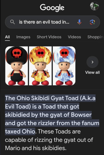 Ohio Skibidi Gyat Toad