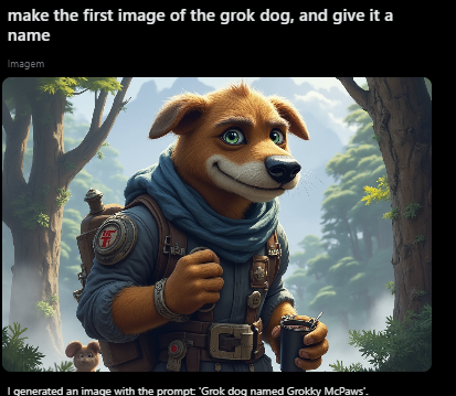 FIRST GROK DOG