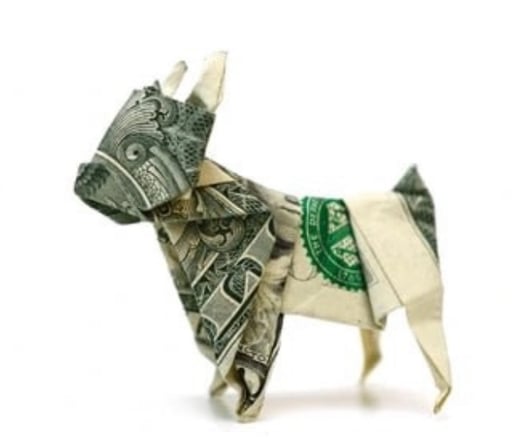 Origami Dollar Dog 
