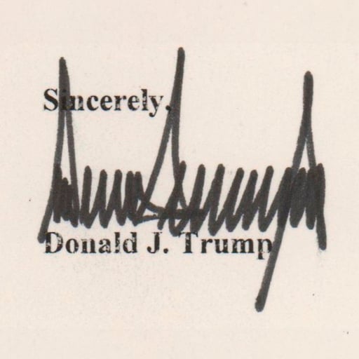 OFFICIAL TRUMP’S SIGNATURE