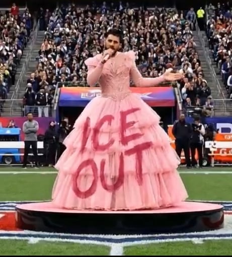 Bad Bunny with dress