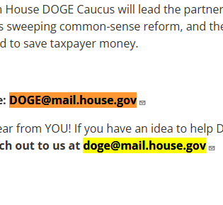 DOGE@mail.house.gov
