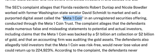 Sec Sue's Facebook Coin