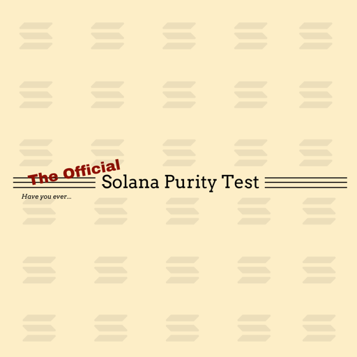 The Solana Purity Test