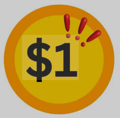 $ 1