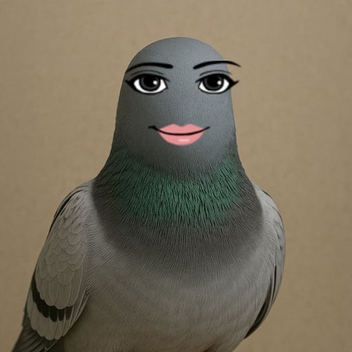 omega burping pigeon face