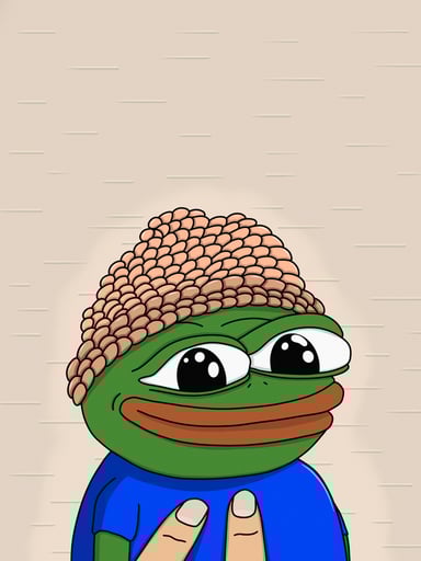 Frog wif hat