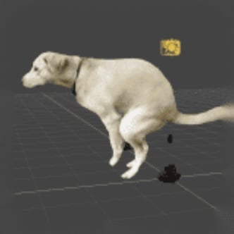 AR Dog Pooping