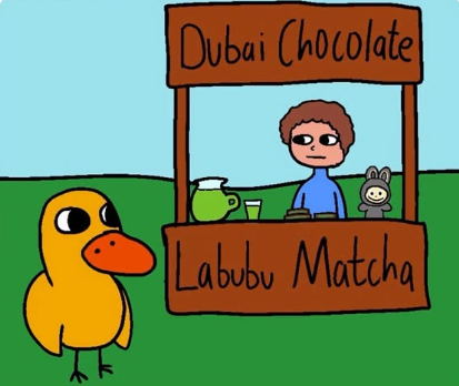 Dubai Chocolate Labubu Matcha