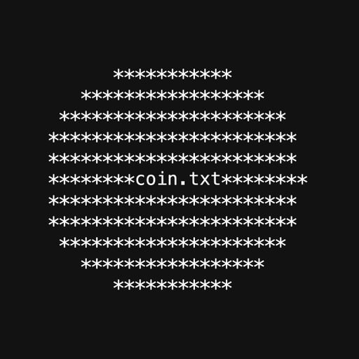 text coin