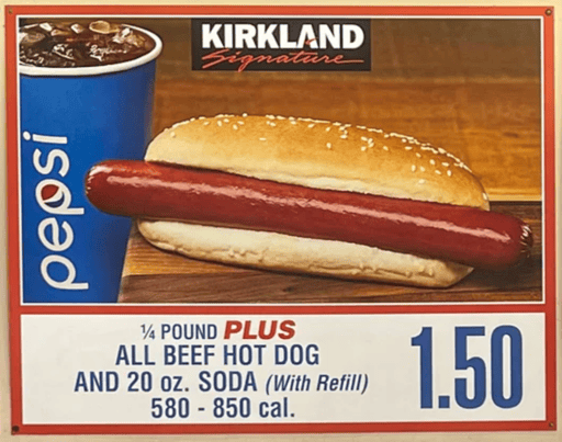 Kirkland Signature Beef Hot Dog