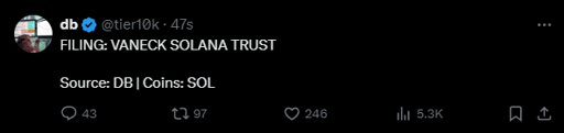 Vaneck Solana Trust