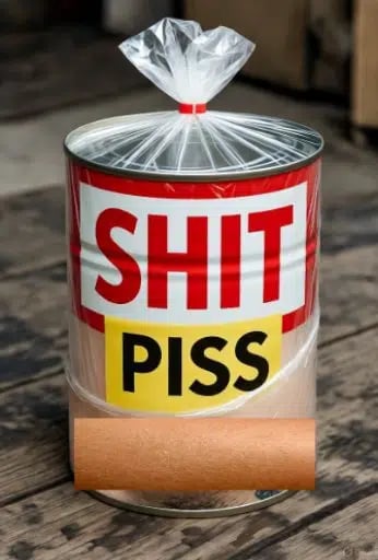 Shit Piss Skin Can
