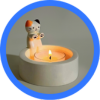 Cute Cat Candle